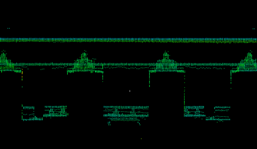 Längsschnitt durch die Punktwolke