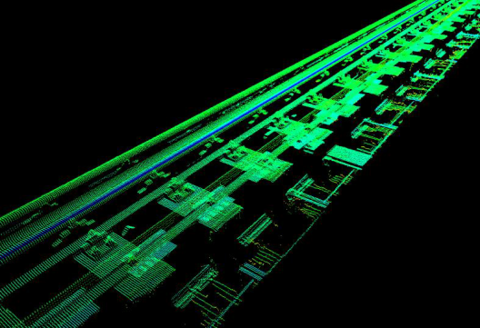 Punktwolke der Messfahrt
